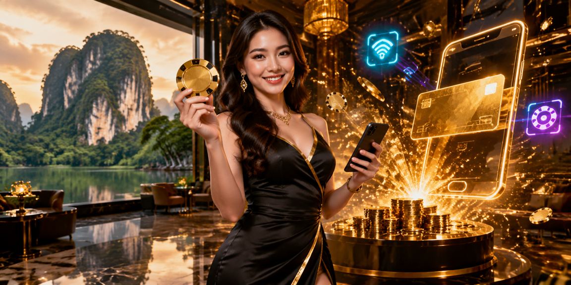 Pengguna mengakses promosi kasino mudah alih di Ipoh Malaysia